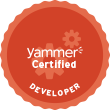 Yammer certtification badge Developer