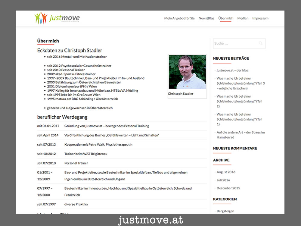 justmove.at: Ihr Personal Trainer